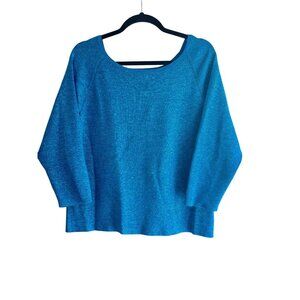 Worthington Women's Blue Long Sleeve Sweater XL Acrylic Nylon Holidays Festive